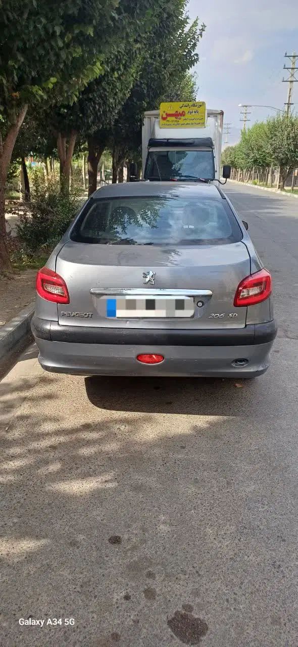 پژو ۲۰۶ صندوق دار v8 - 1389