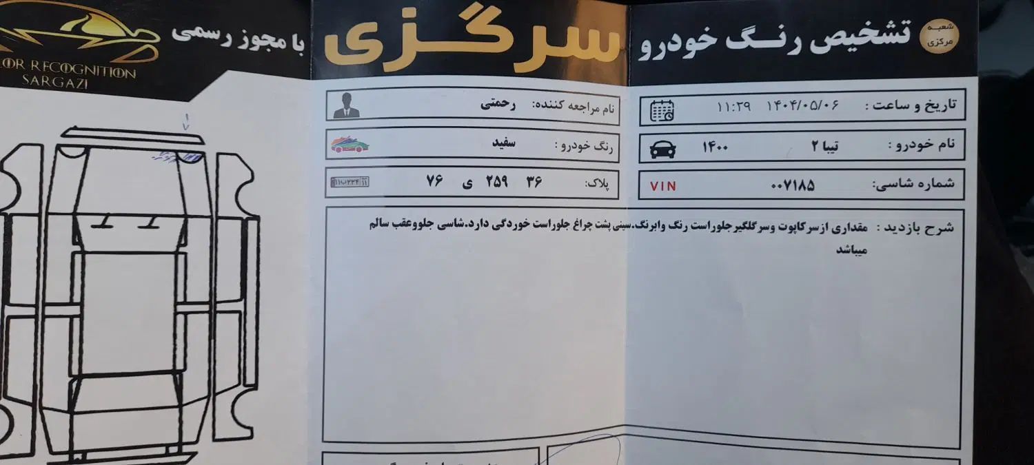 تیبا 2 EX رینگ آلومینیومی - 1400