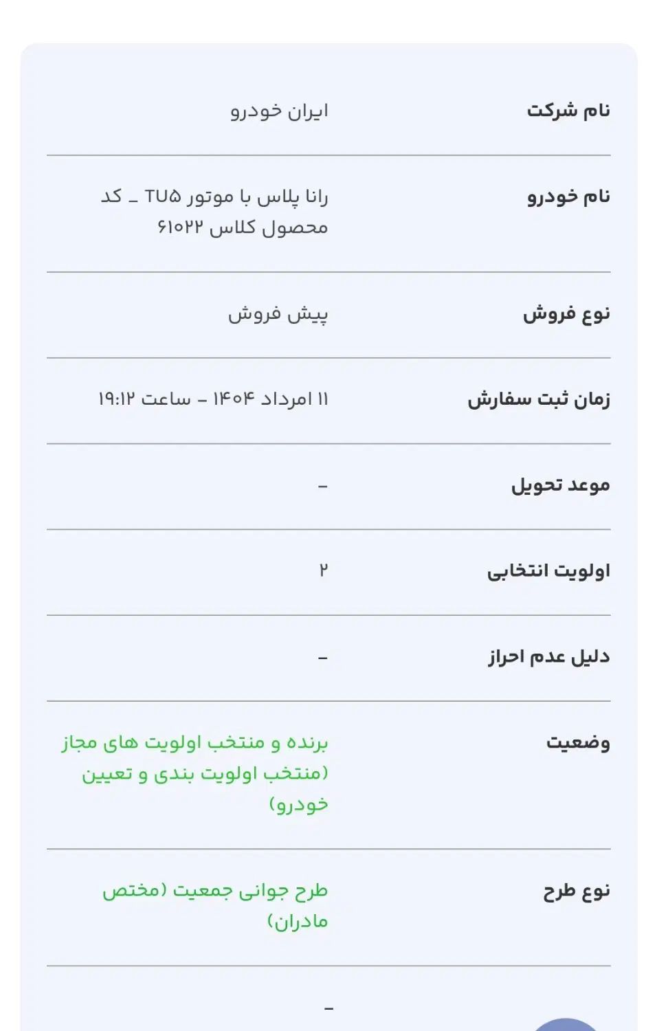 خودرو رانا، پلاس آگهی ann_19997227