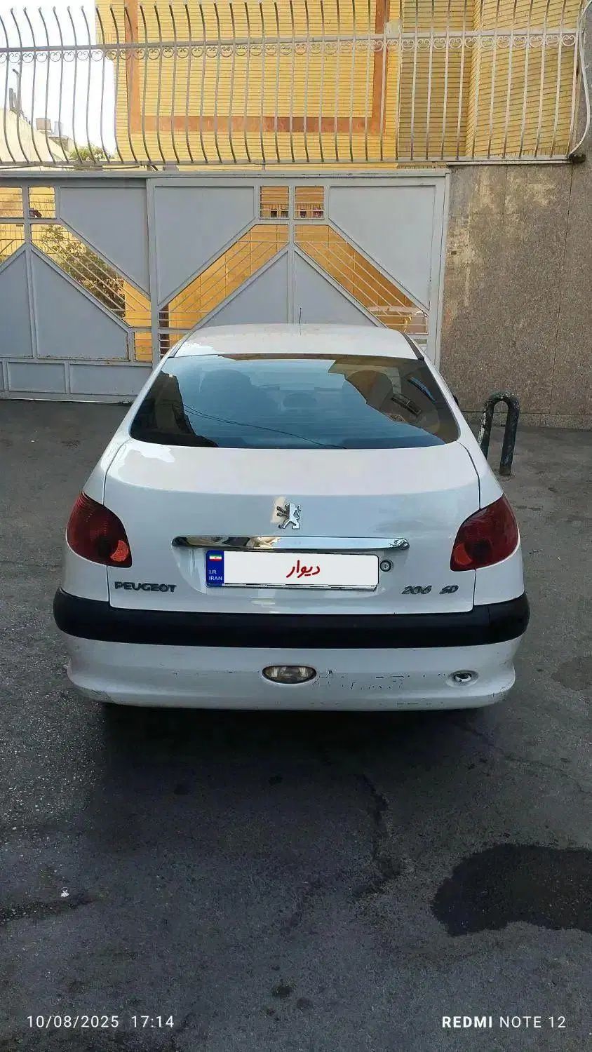 پژو ۲۰۶ صندوق دار v20 - 1390
