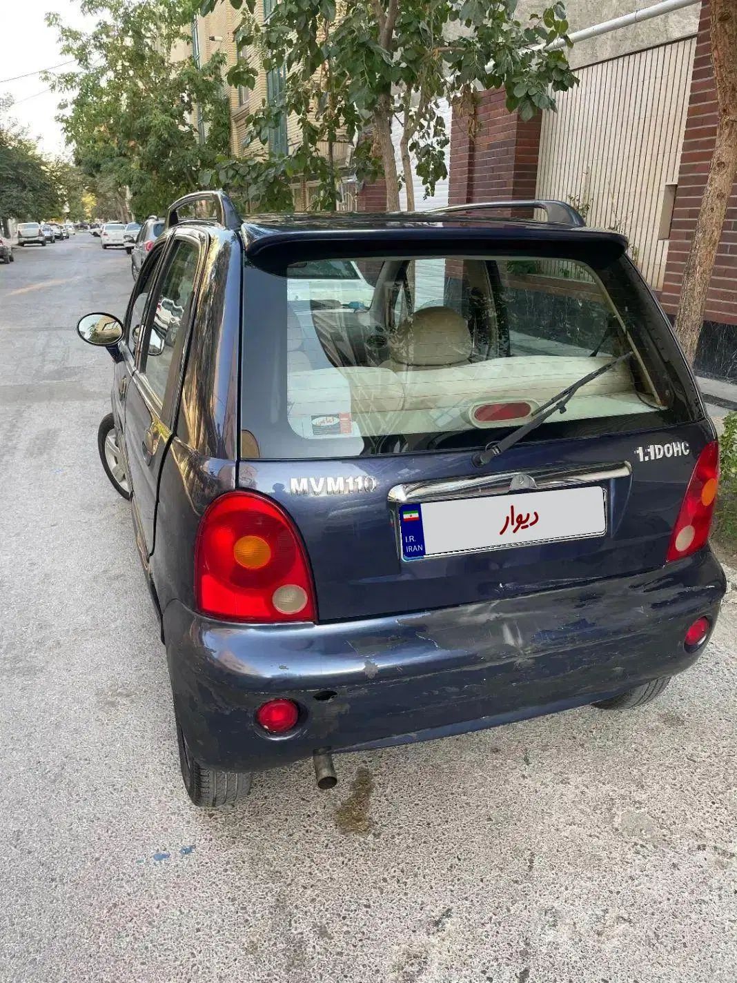ام وی ام 110 چهار سیلندر دنده ای - 1393