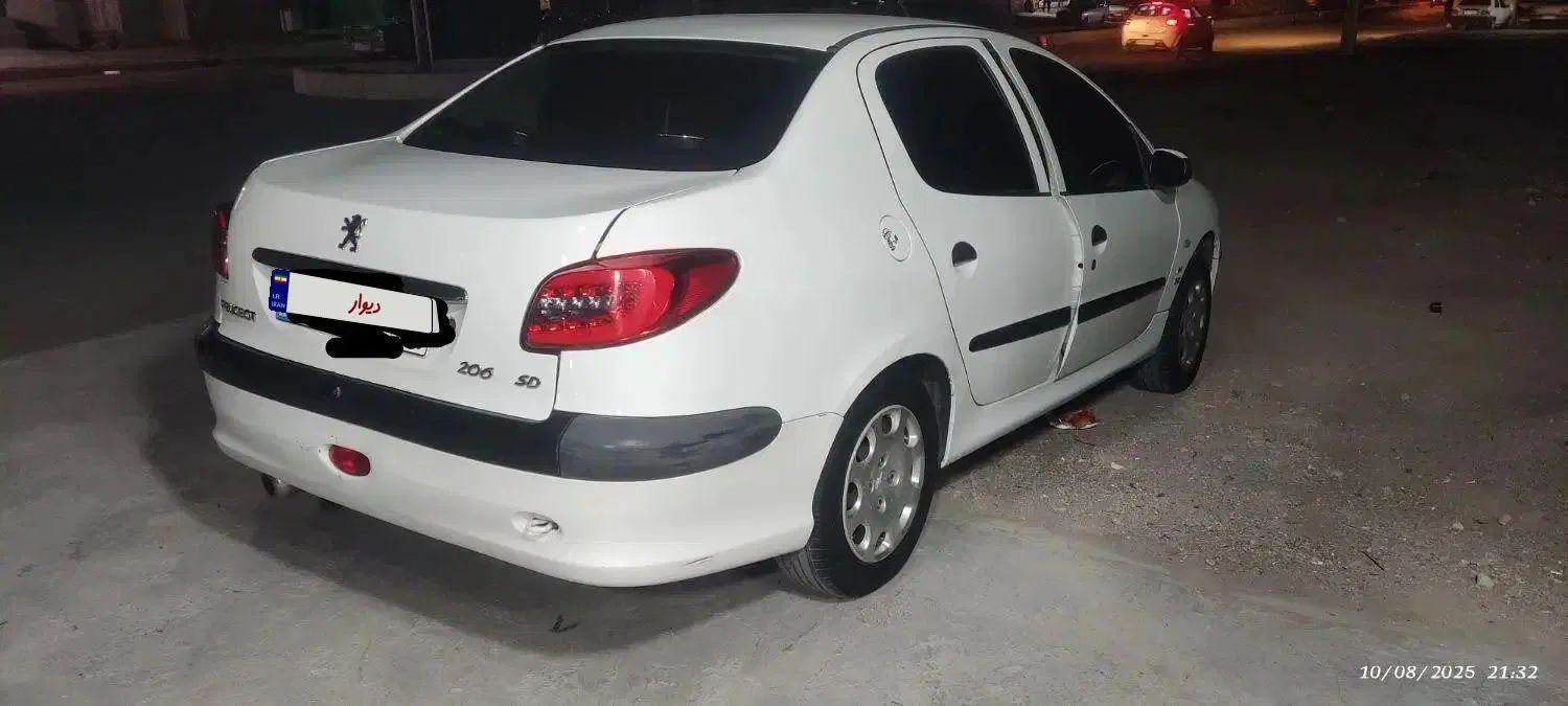 پژو ۲۰۶ صندوق دار v6 - 1389