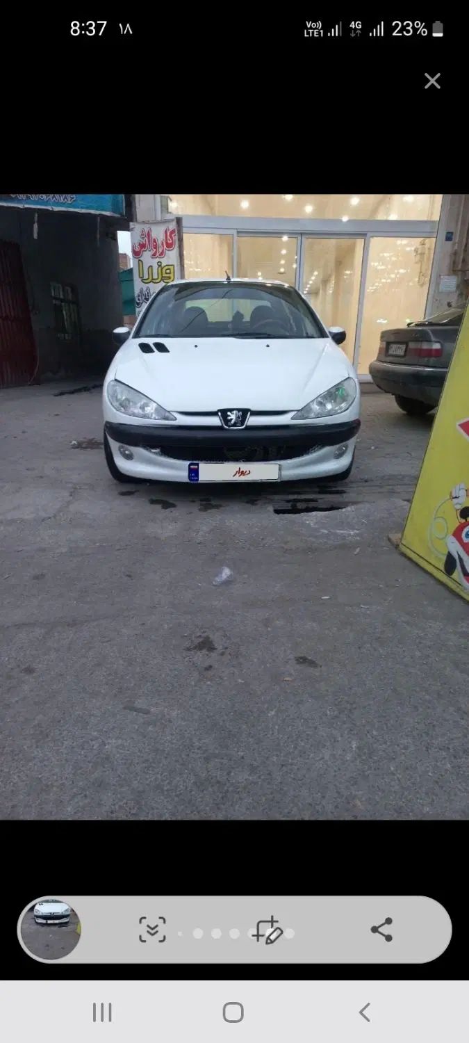 پژو ۲۰۶ صندوق دار v8 - 1390