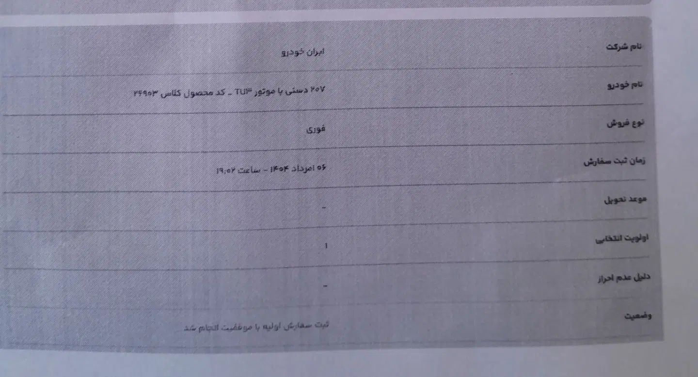 پژو 207 دنده‌ای TU3 - 1404