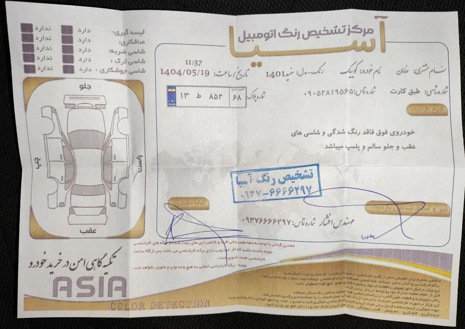 کوییک معمولی دنده‌ای - 1401