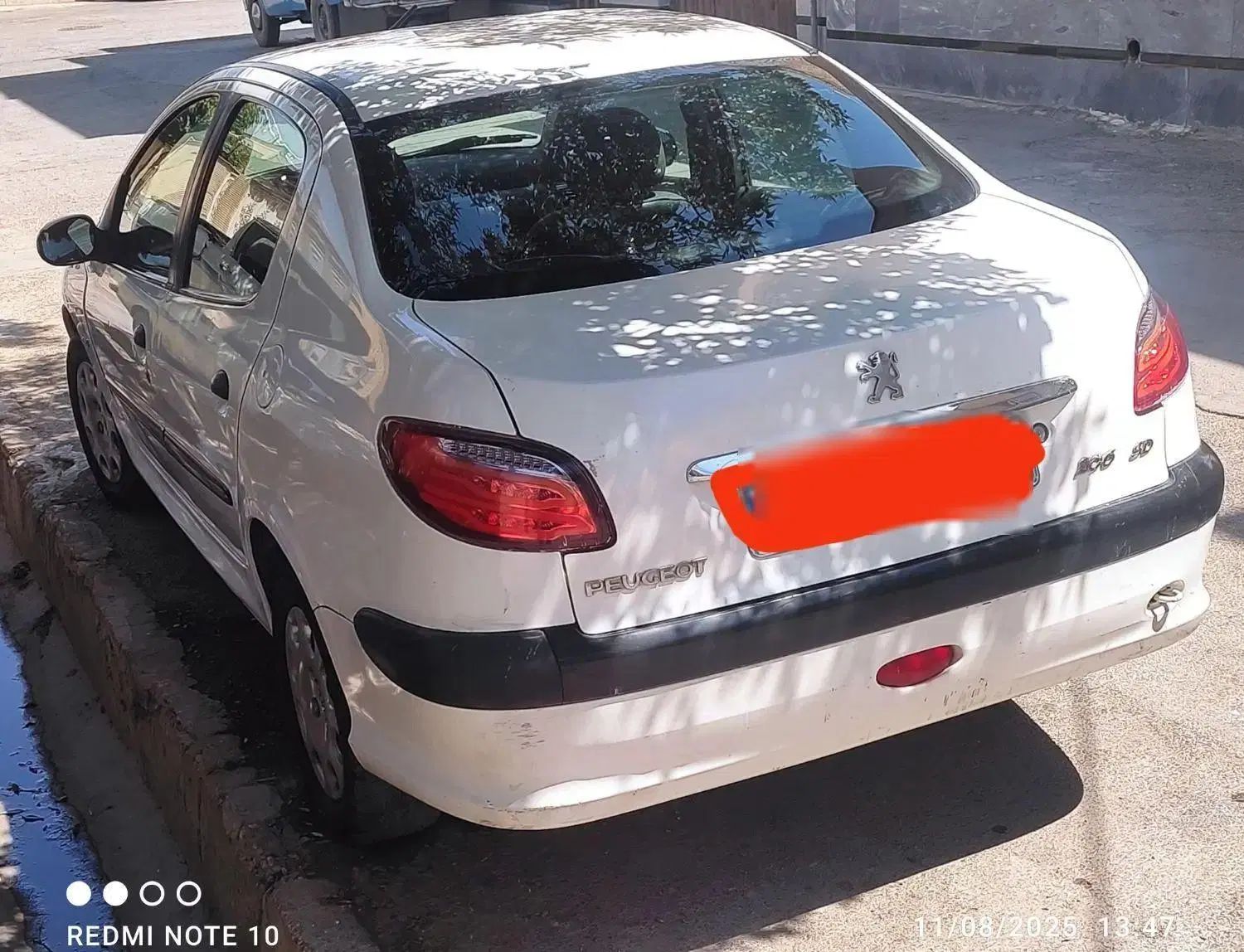 پژو ۲۰۶ صندوق دار v8 - 1387