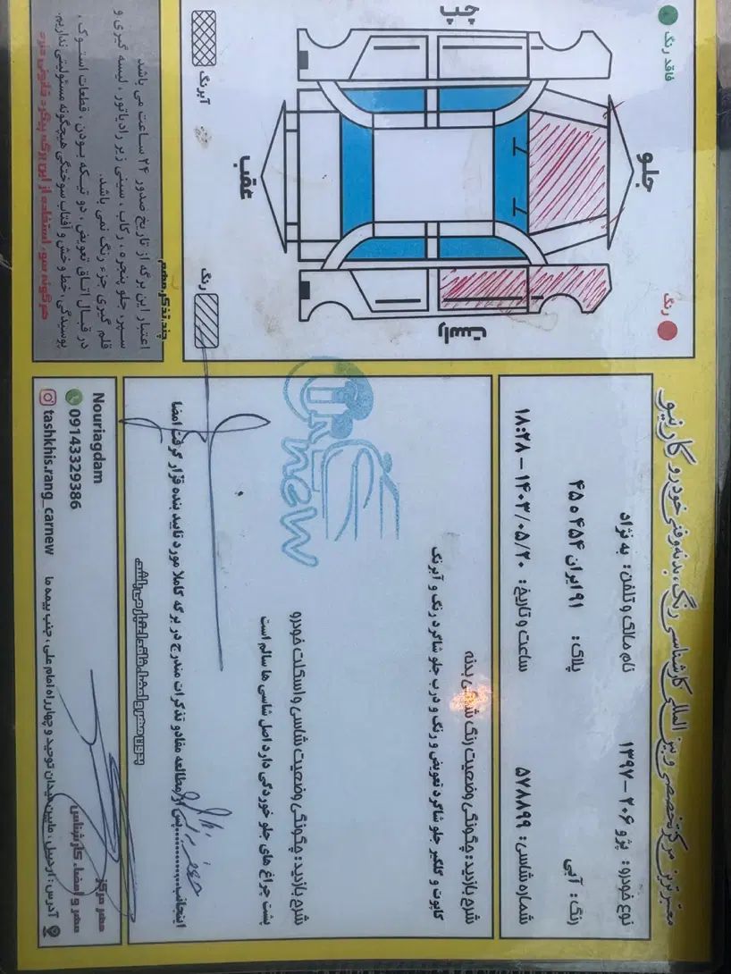 پژو ۲۰۶ صندوق دار v8 - 1397