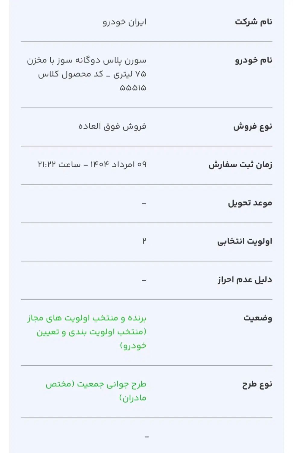 خودرو سمند، سورن پلاس آگهی ann_20034657