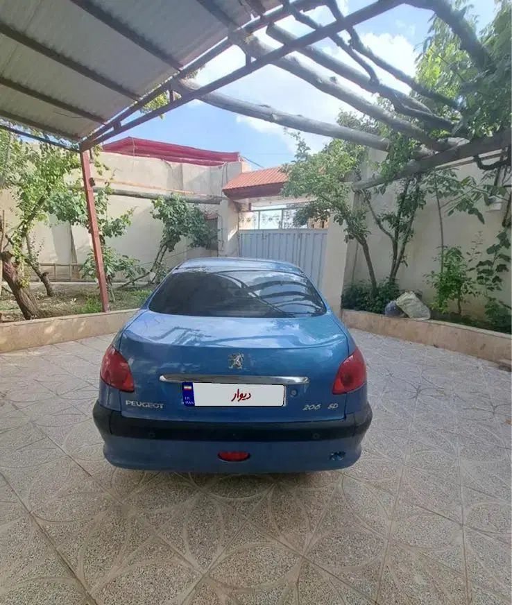 پژو ۲۰۶ صندوق دار v8 - 1396