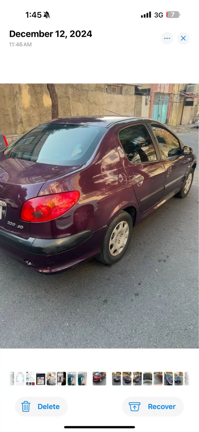 پژو ۲۰۶ صندوق دار v20 - 1390