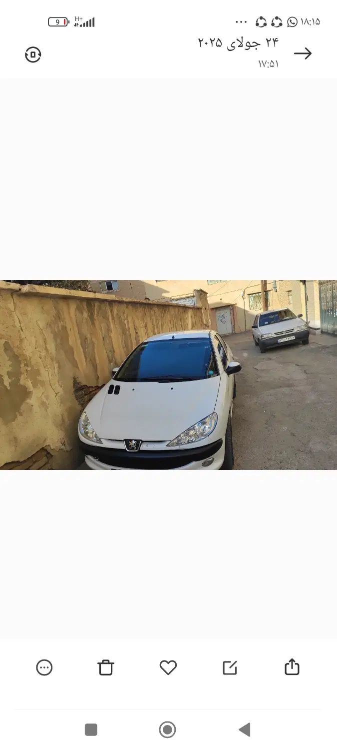 پژو ۲۰۶ صندوق دار v8 - 1386