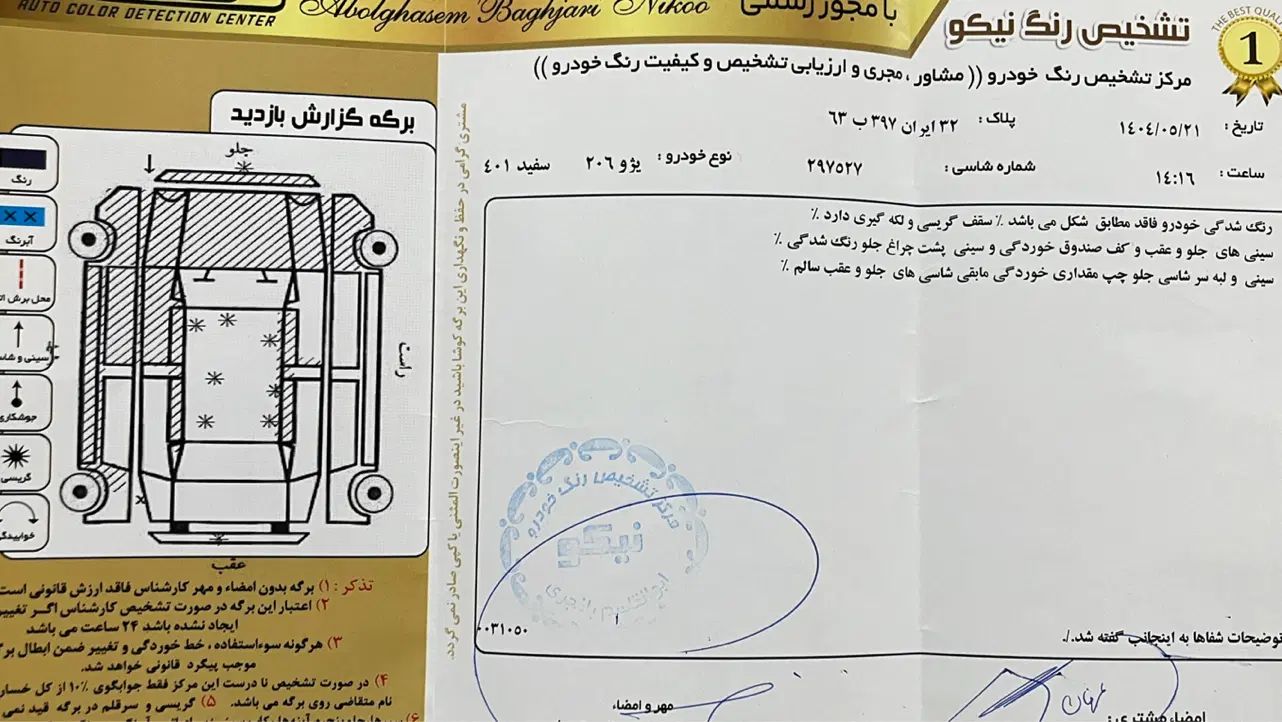 پژو 206 تیپ 2 - 1401