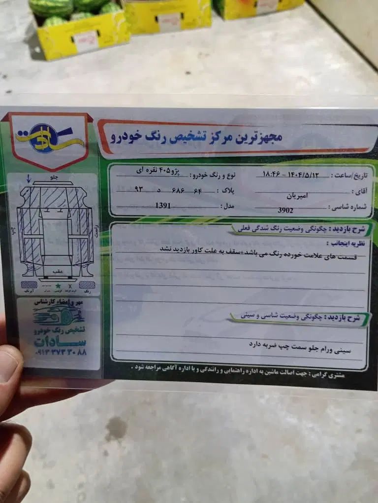پژو 405 SLX بنزینی TU5 - 1391
