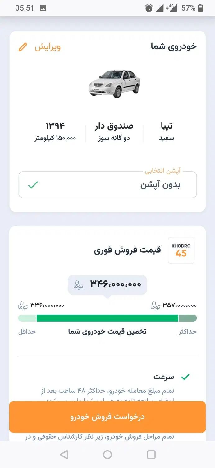 تیبا صندوق دار SX - 1394