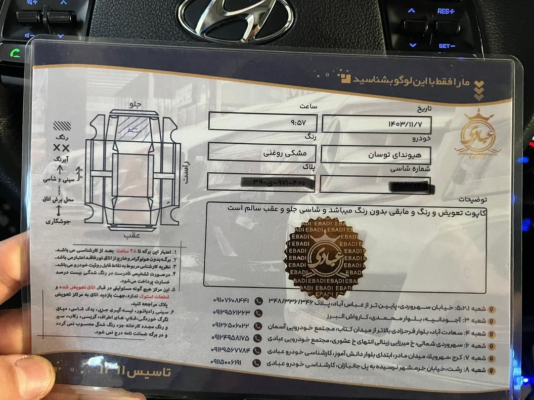 هیوندای توسان جی‌ال‌اس دو دیفرانسیل - 2017