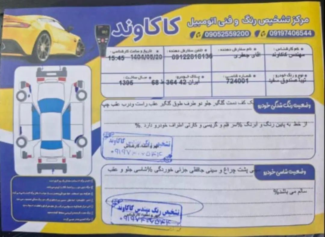 تیبا صندوق دار EX - 1395