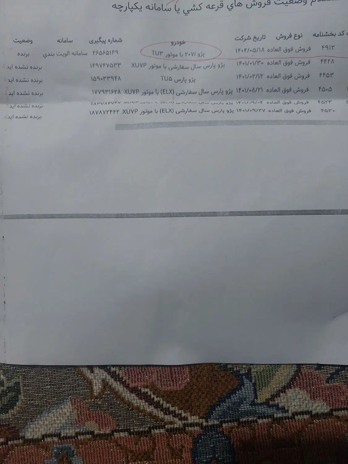 پژو 207 دنده‌ای TU3 - 1404