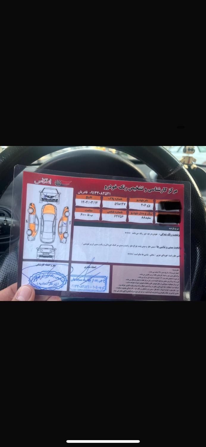 پژو 206 تیپ 2 - 1388