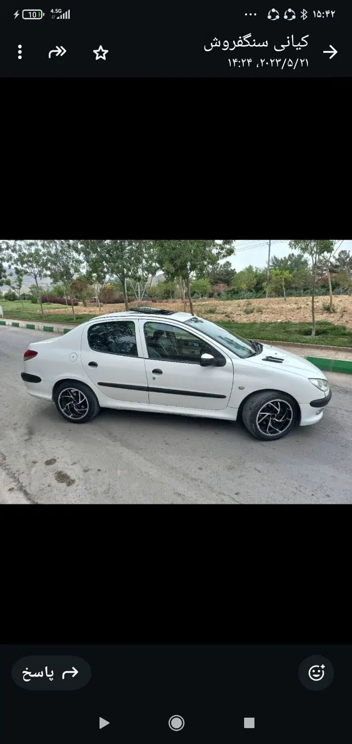 پژو ۲۰۶ صندوق دار v8 - 1391