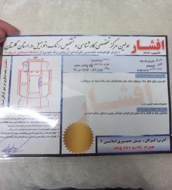 پژو پارس دوگانه سوز - 1389