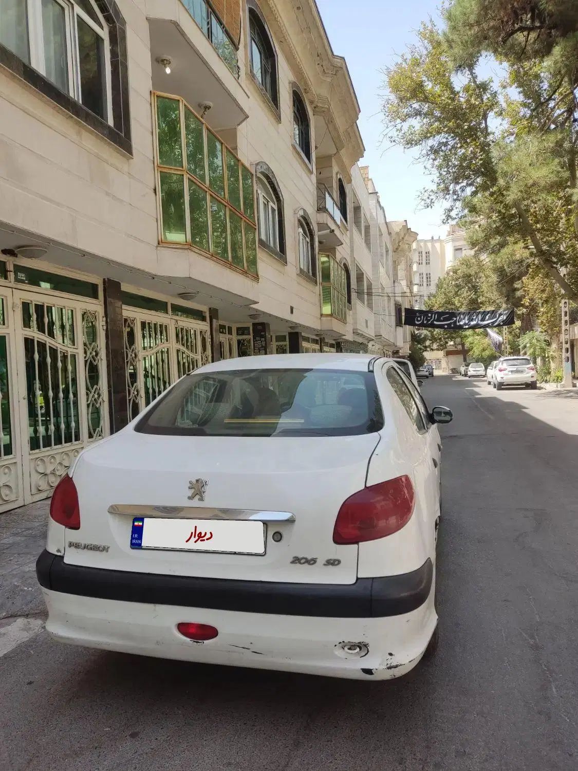 پژو ۲۰۶ صندوق دار v8 - 1389