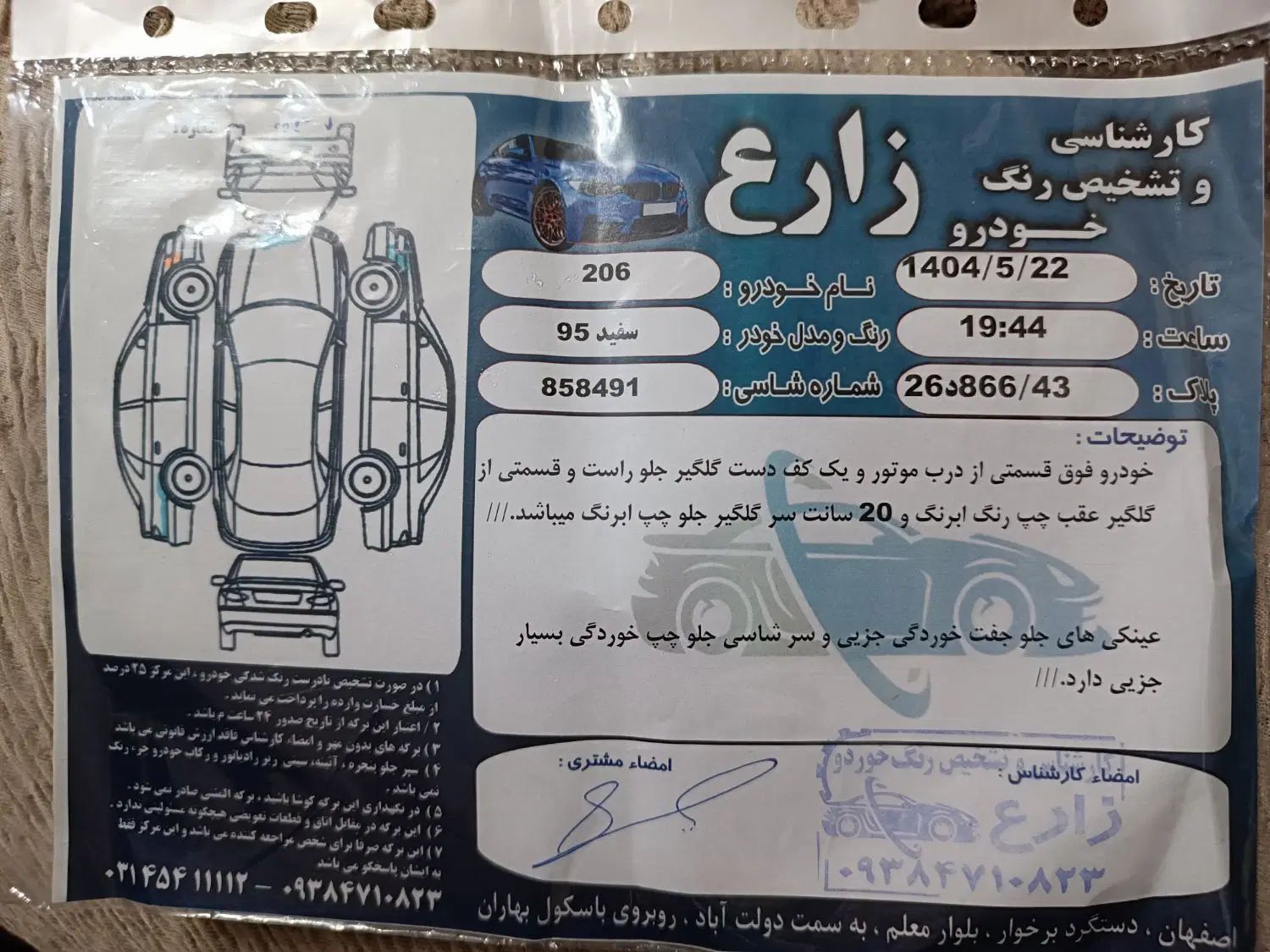 پژو 206 تیپ 5 - 1395