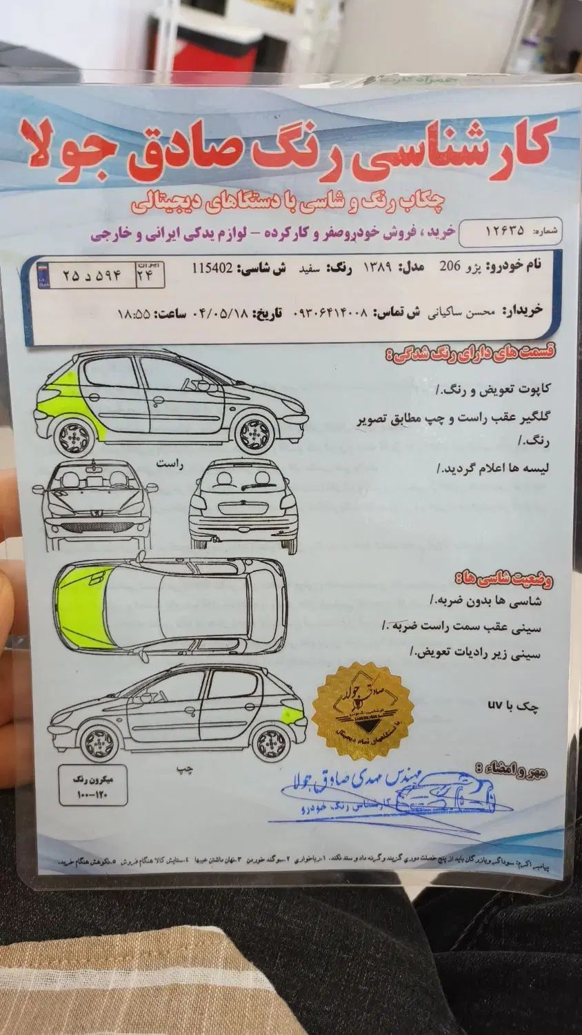 پژو 206 تیپ 2 - 1389
