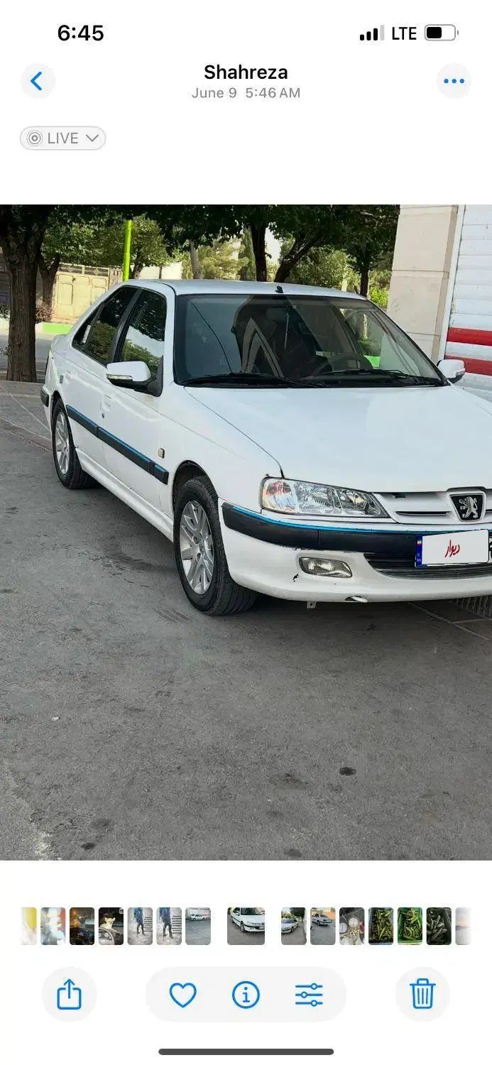 پژو پارس سال - 1391