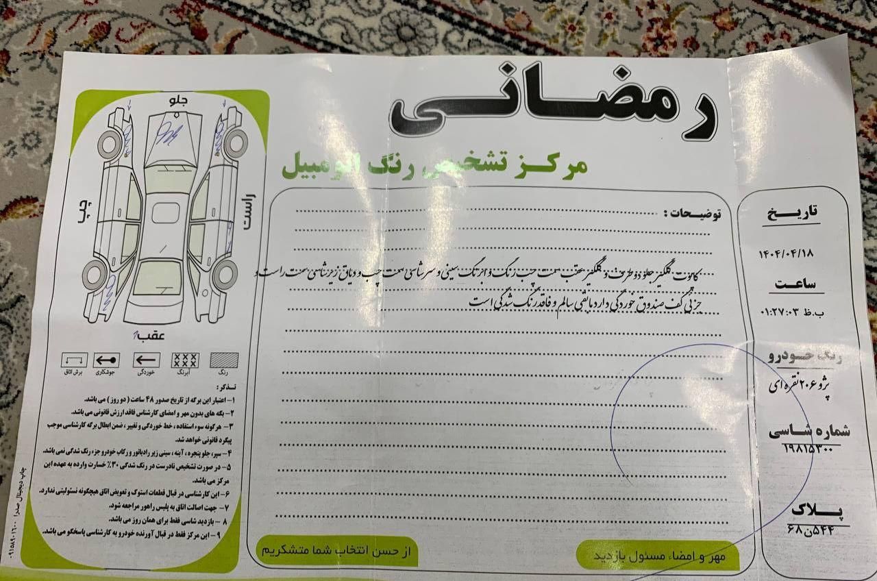 پژو 206 تیپ 2 - 1384
