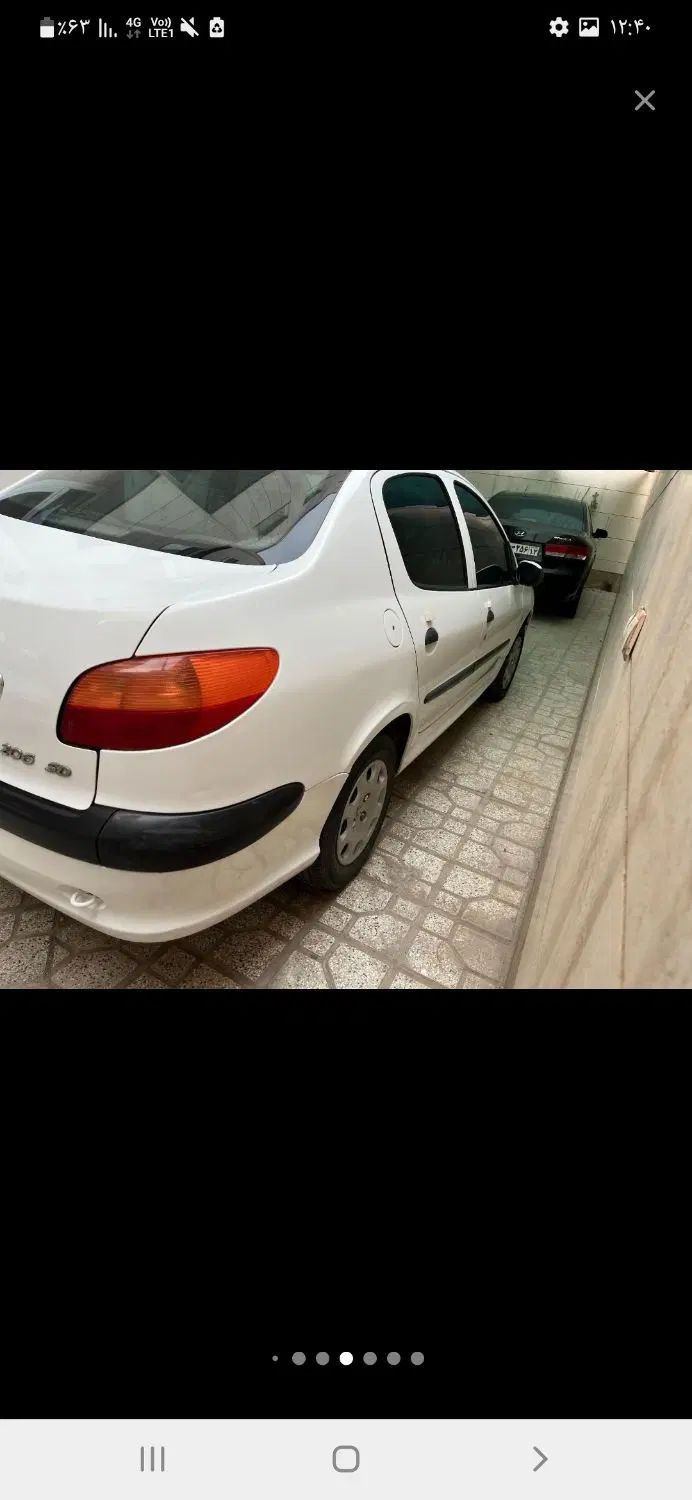 پژو ۲۰۶ صندوق دار v8 - 1388