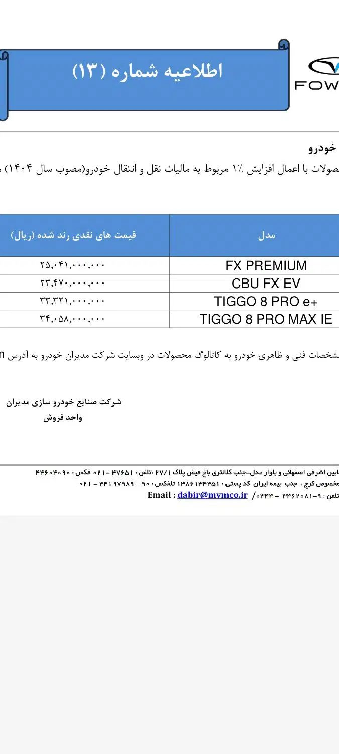 فونیکس FX پریمیوم FWD - 1404