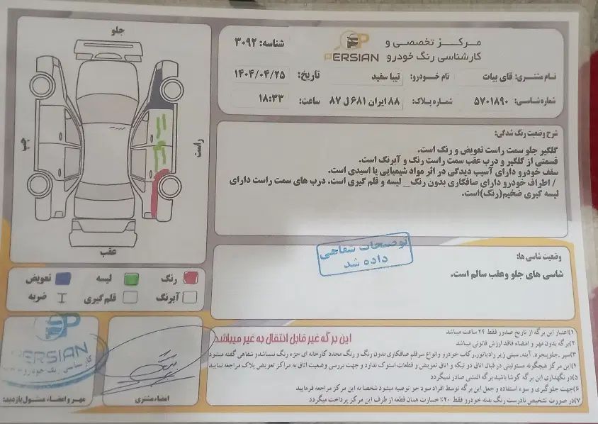تیبا صندوق دار SX - 1395