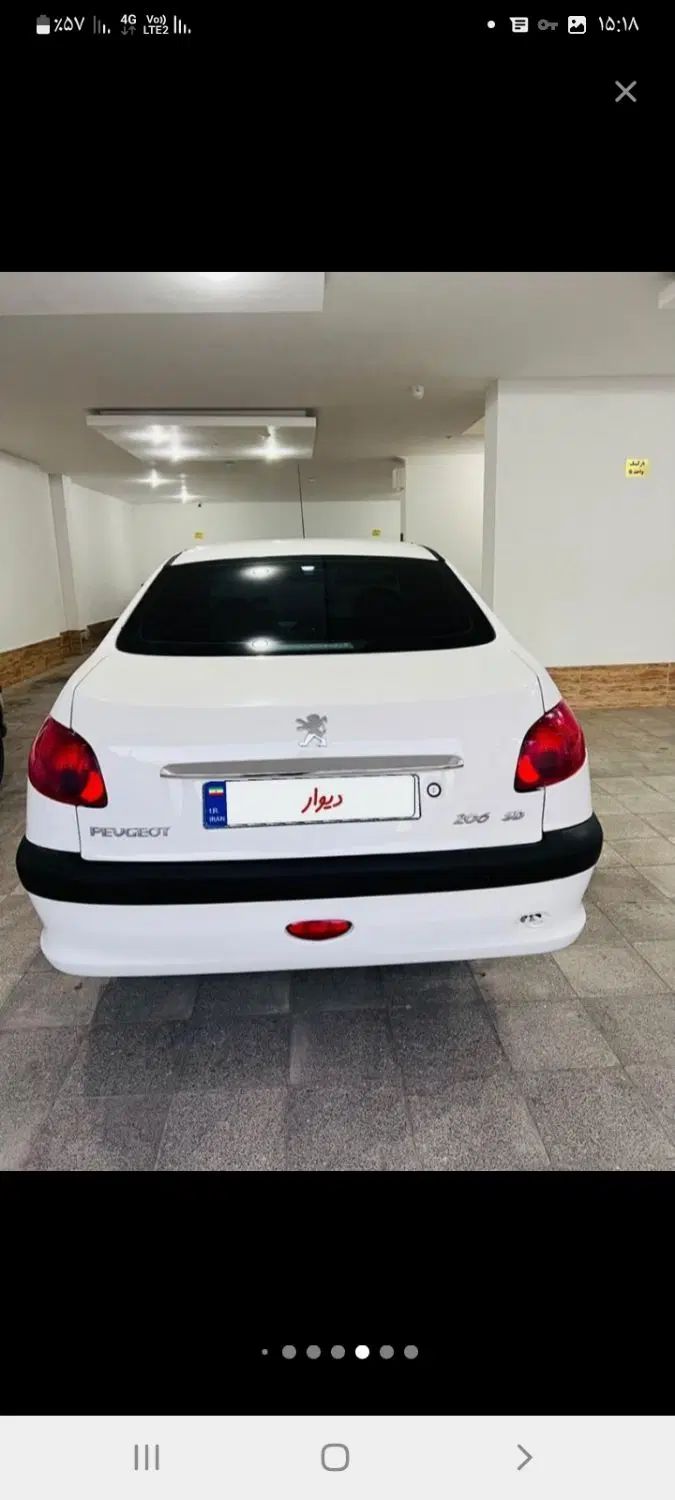 پژو ۲۰۶ صندوق دار v8 - 1397