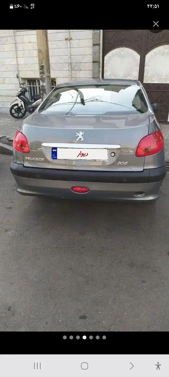 پژو ۲۰۶ صندوق دار v8 - 1388