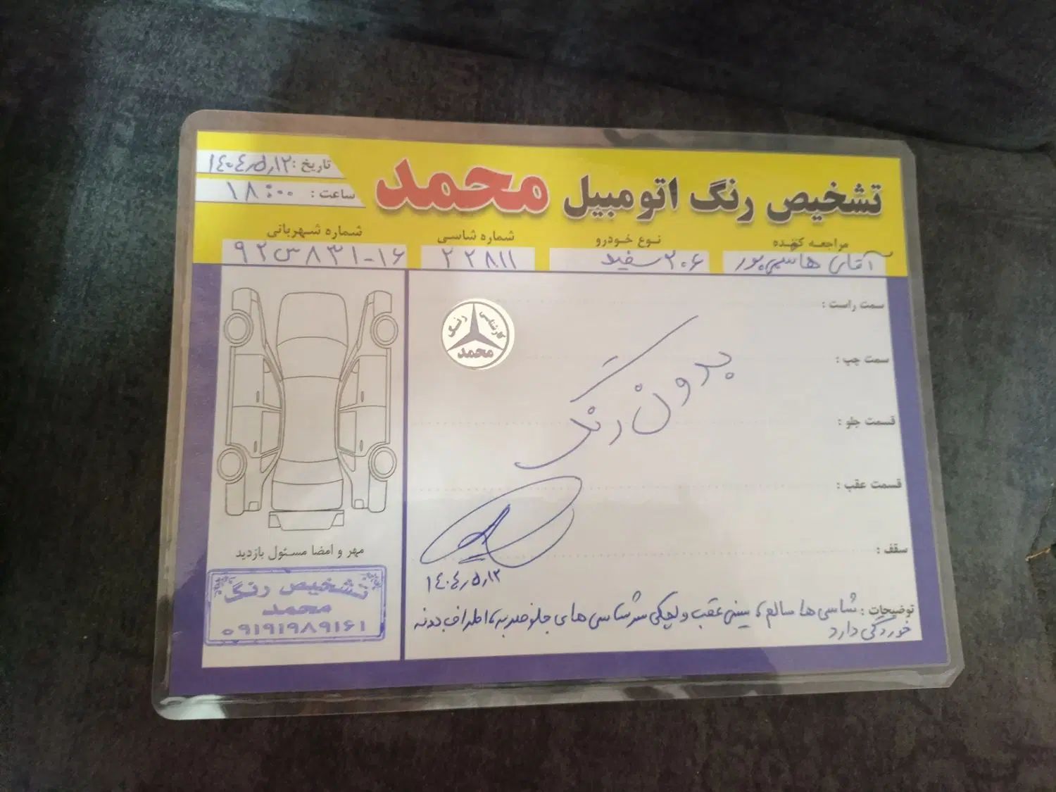 پژو 206 تیپ 5 - 1390
