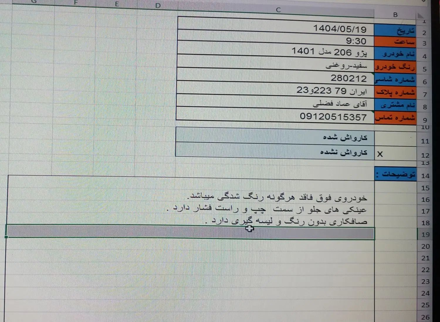 پژو 206 تیپ 2 - 1401