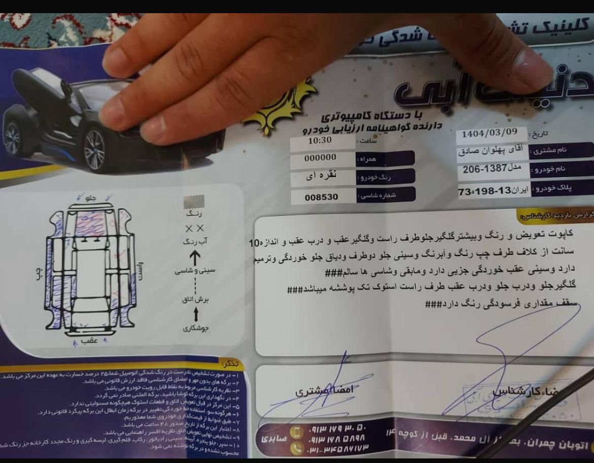 پژو 206 تیپ 2 - 1387