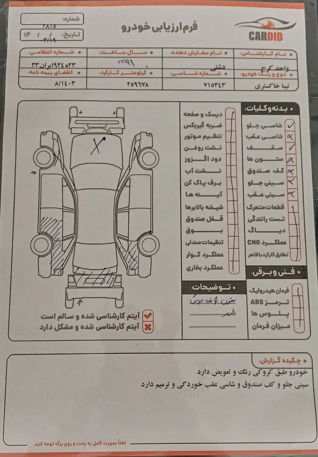 تیبا صندوق دار EX - 1391
