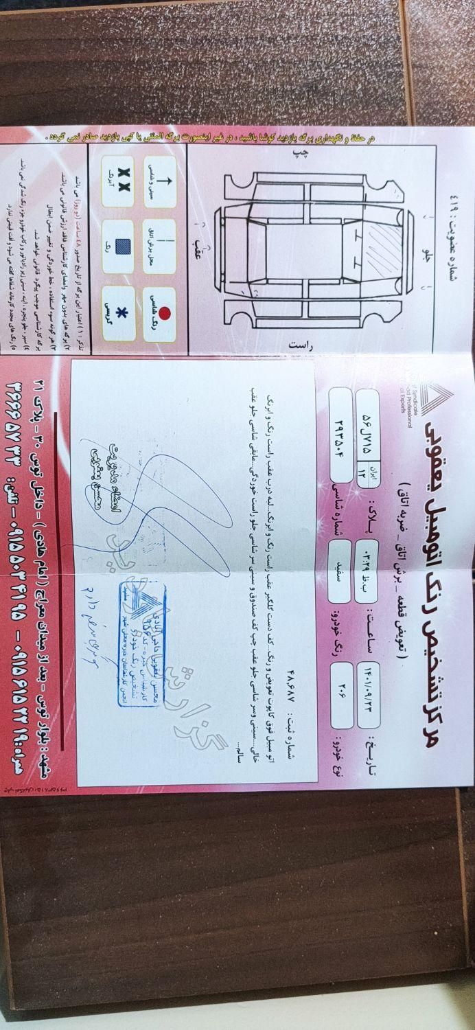 پژو ۲۰۶ صندوق دار v8 - 1394