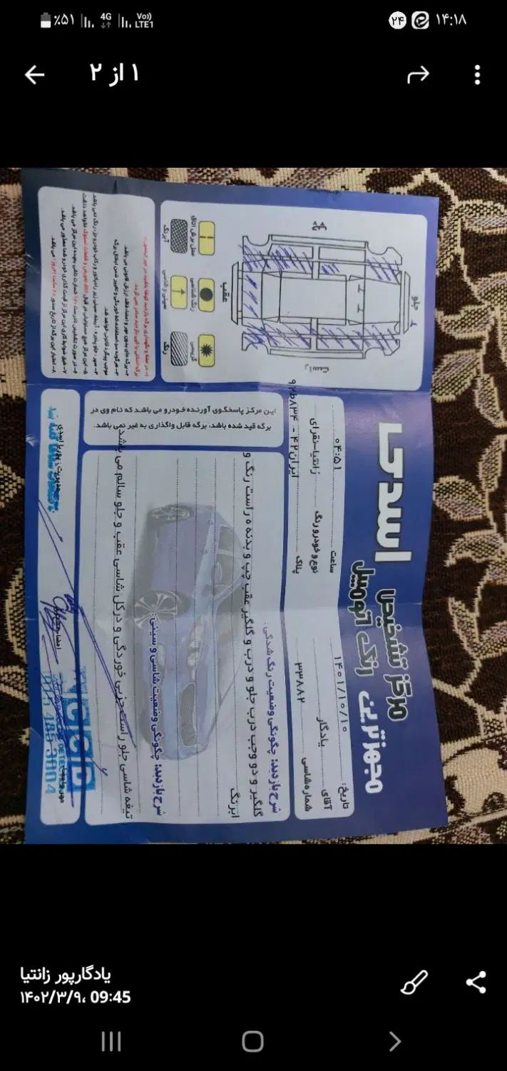 خودرو سیتروئن، زانتیا آگهی ann_20207684
