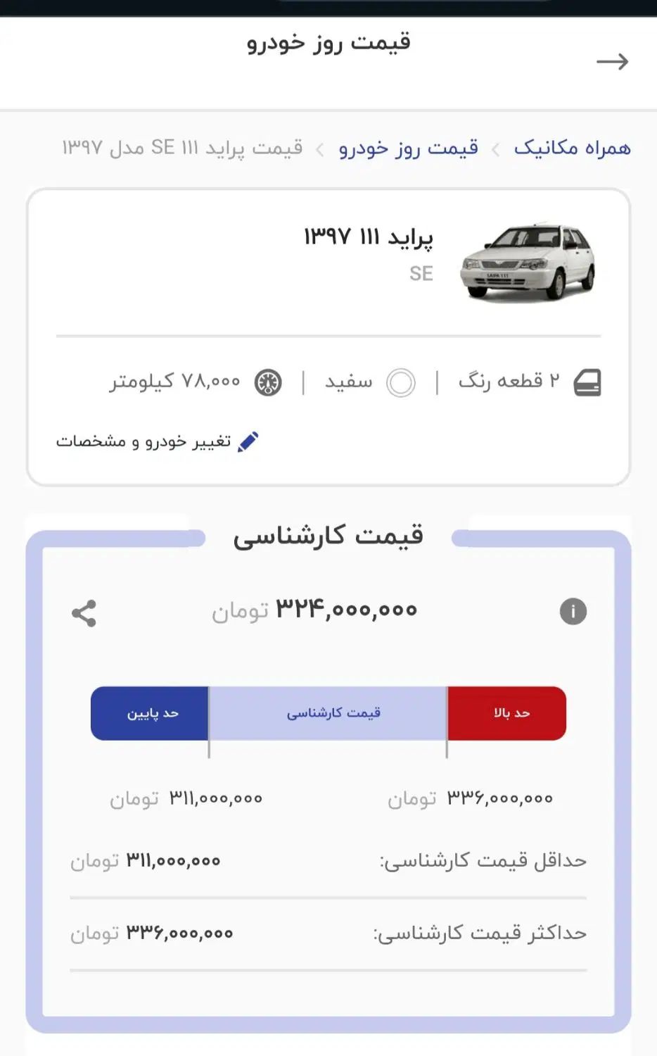 پراید 111 SE - 1397