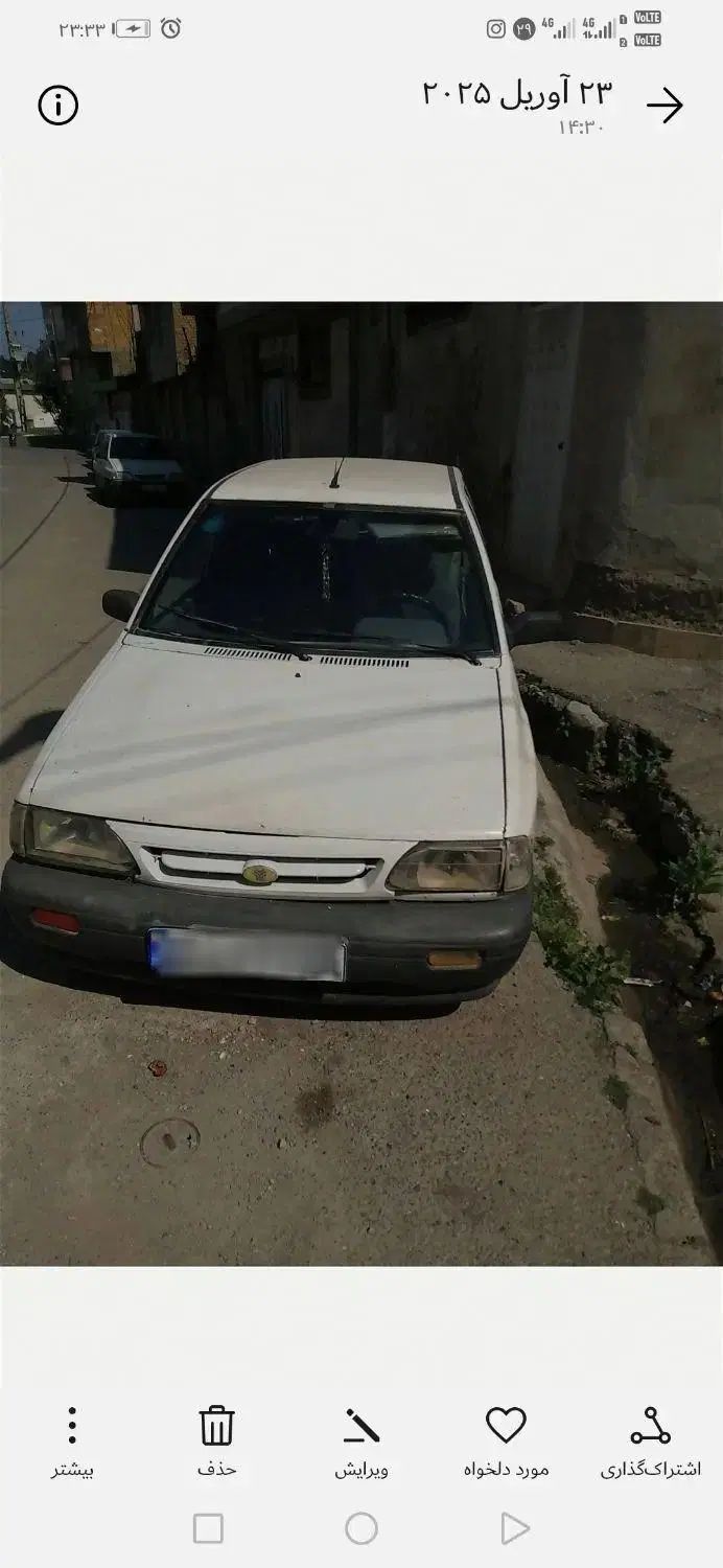 پراید صبا بنزینی - 1386