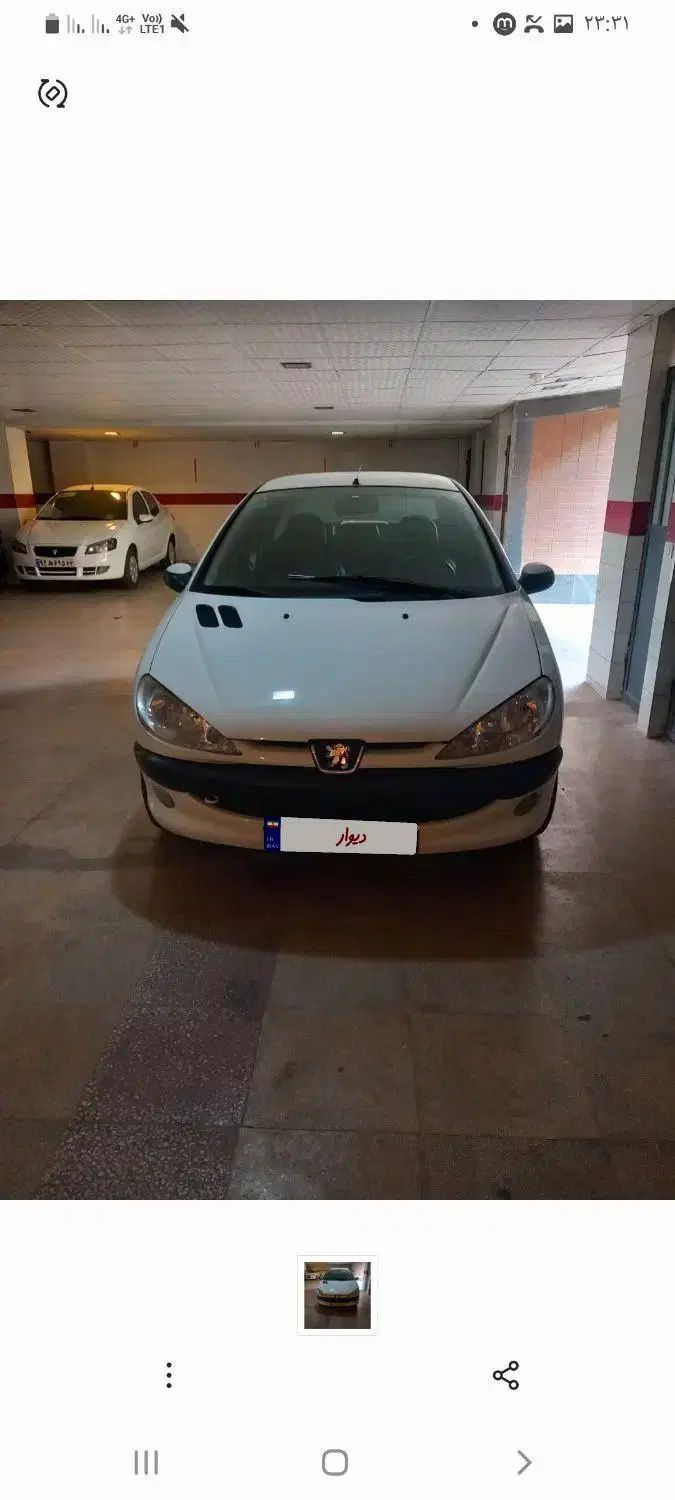 پژو ۲۰۶ صندوق دار v8 - 1395