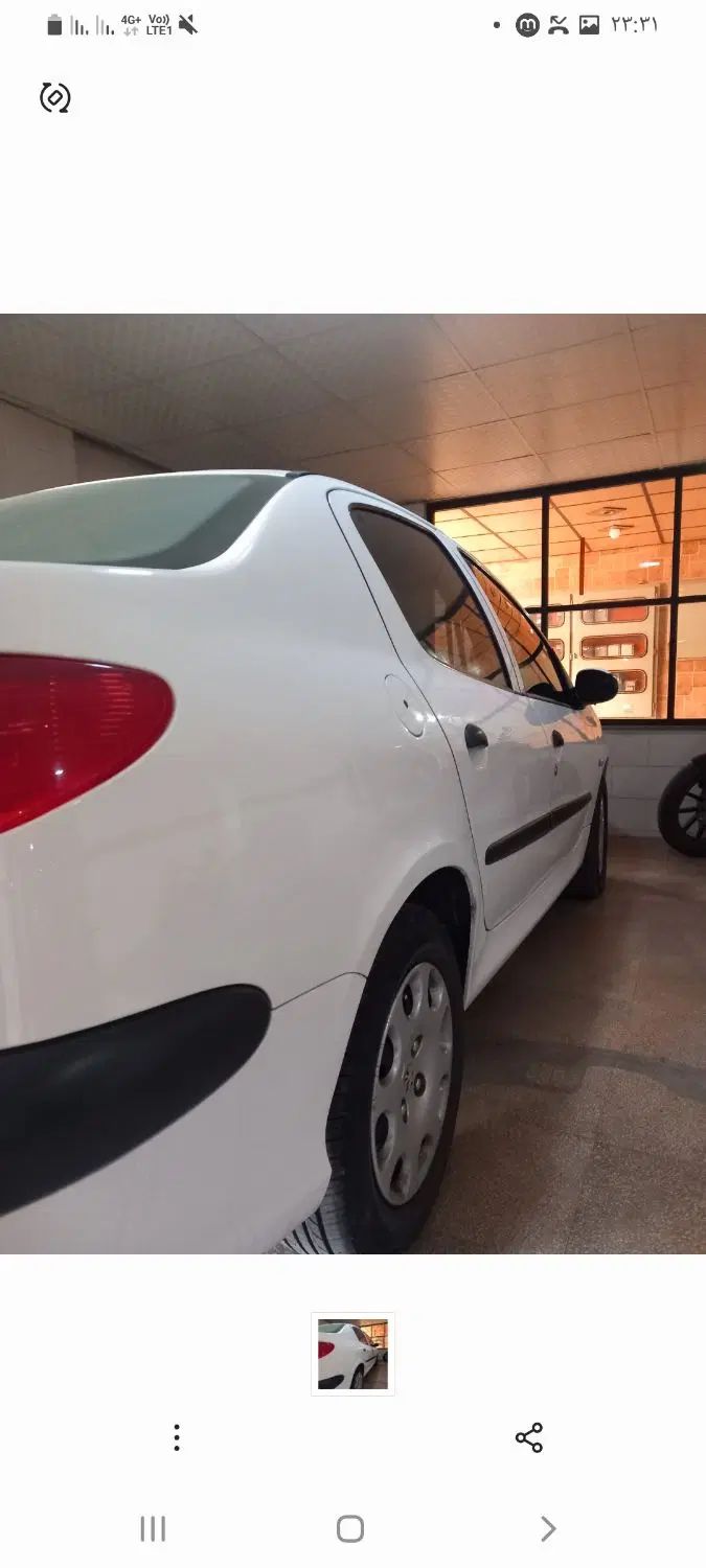 پژو ۲۰۶ صندوق دار v8 - 1395