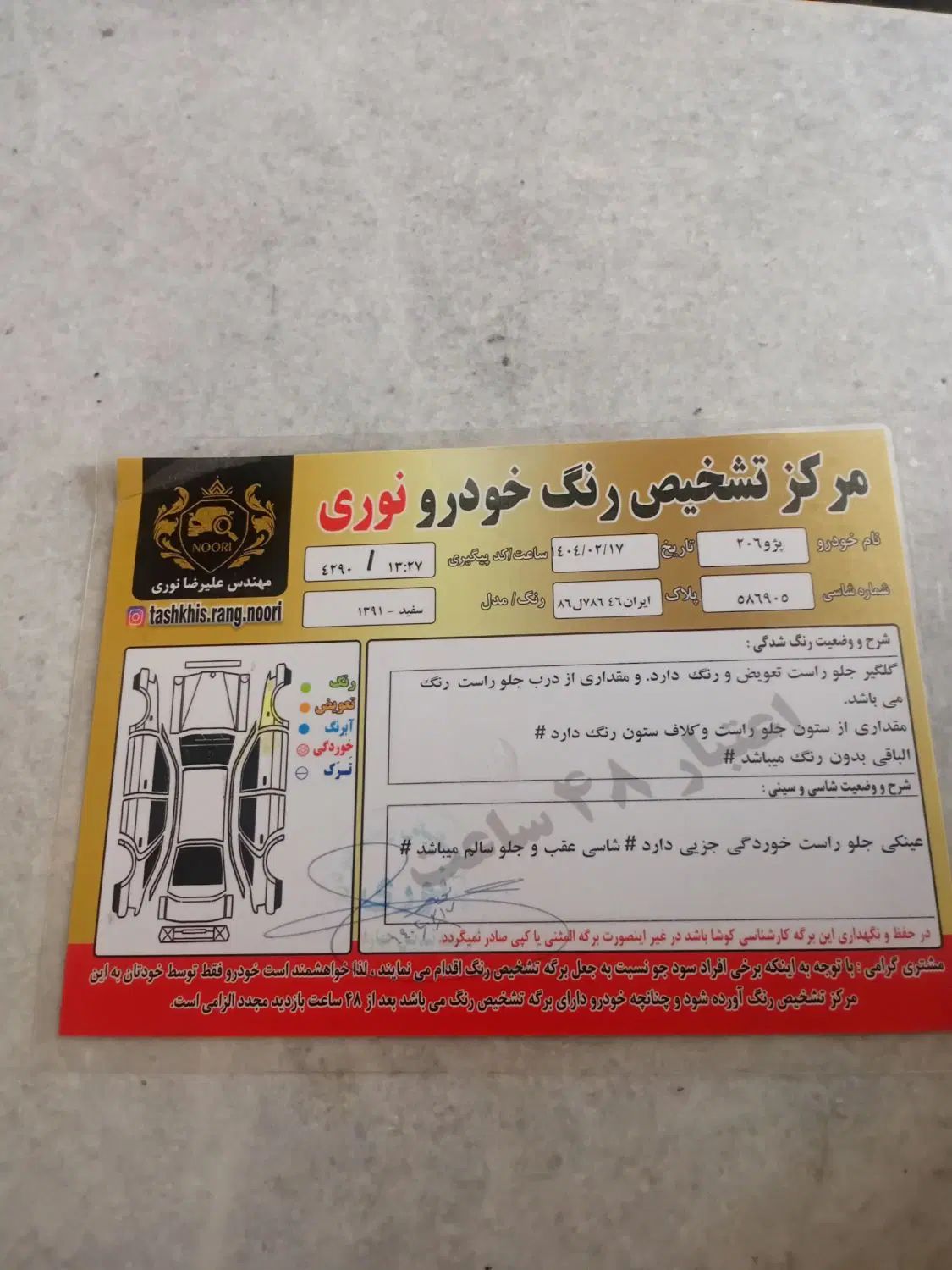 پژو 206 تیپ 3 - 1391