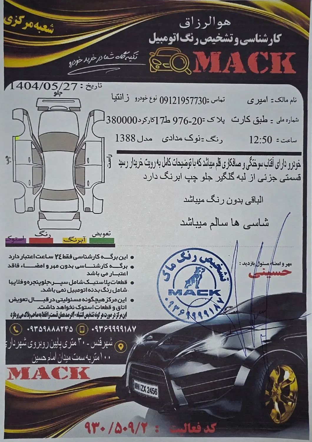 سیتروئن زانتیا SX - 1388