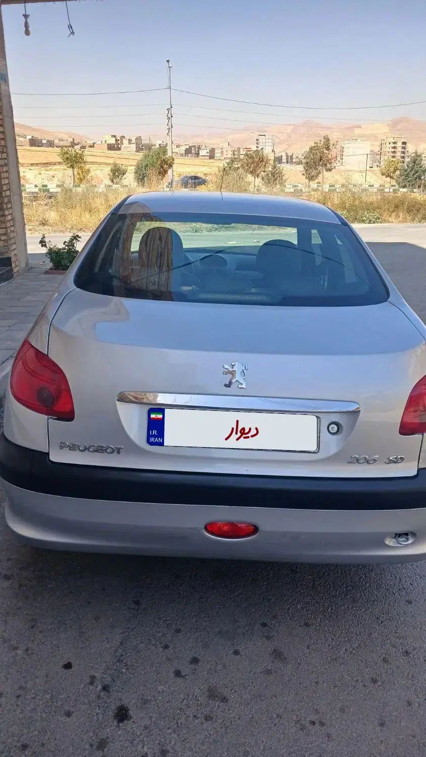 پژو ۲۰۶ صندوق دار v20 - 1386