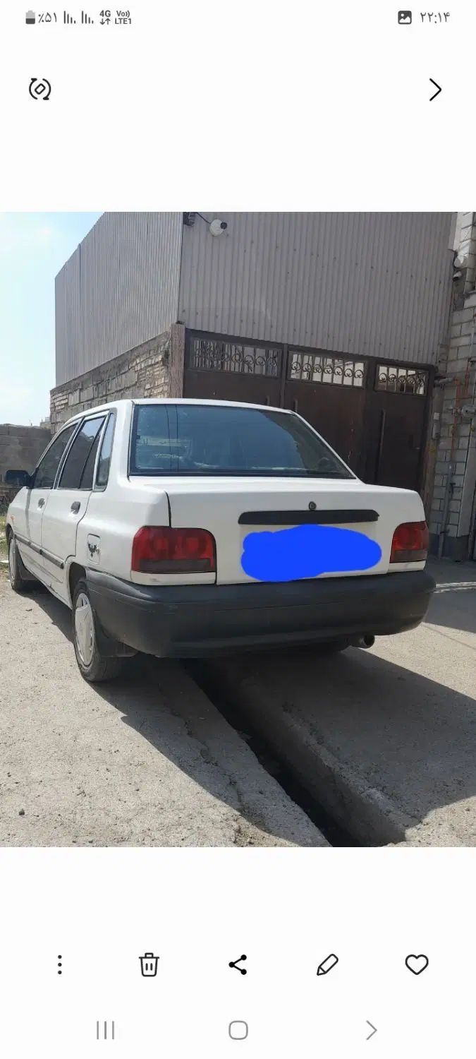 پراید صبا بنزینی - 1386