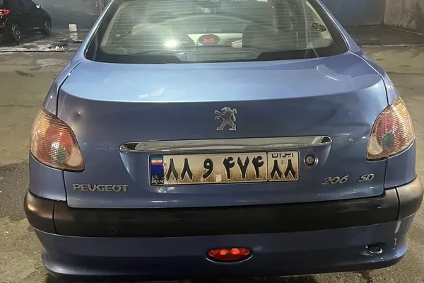 پژو ۲۰۶ صندوق دار v8 - 1393