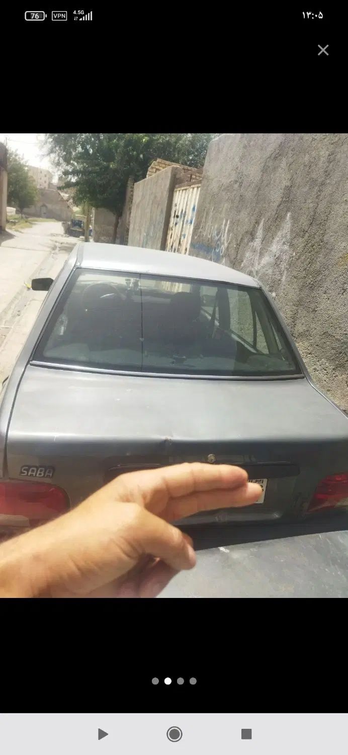 پراید صبا بنزینی - 1387
